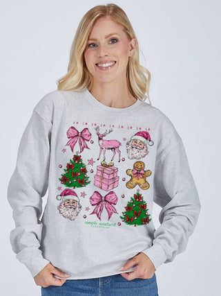 Crew Neck Trees Flurry Pullover