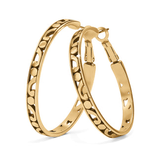 Contempo Large Hoop Earrings - Gold, OS