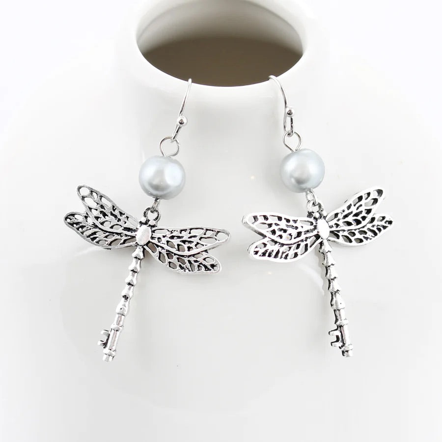 Dragonfly Key Earrings