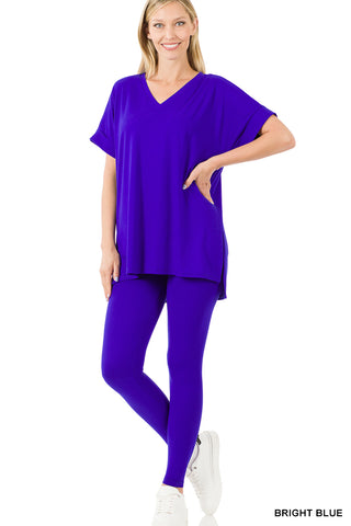 Easy Does It V-Neck Legging Set