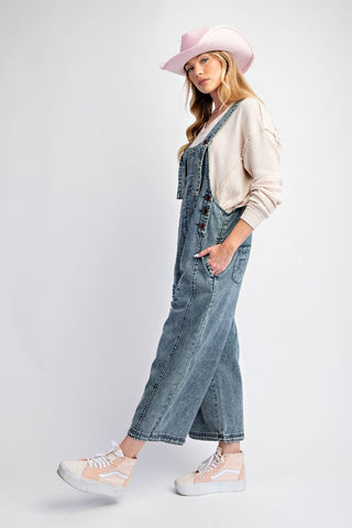 Rustic Charm Denim Overalls