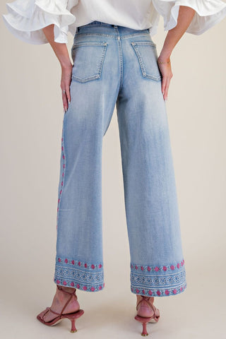 Fashion Forward Embroidered Jeans