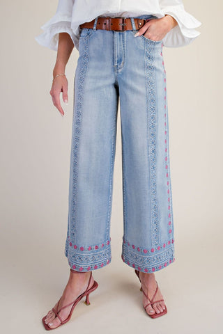Fashion Forward Embroidered Jeans