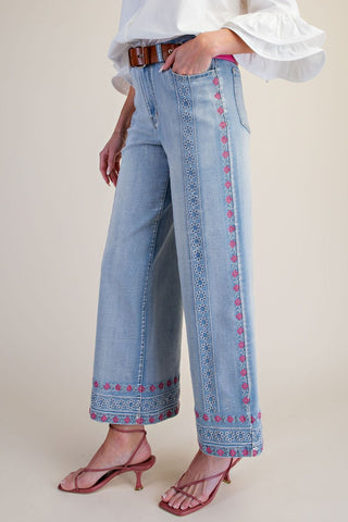 Fashion Forward Embroidered Jeans
