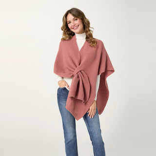 Ellory Pull Thru Wrap-Rose
