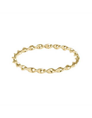 Enewton Classic Gold Twisted Thin Band Ring