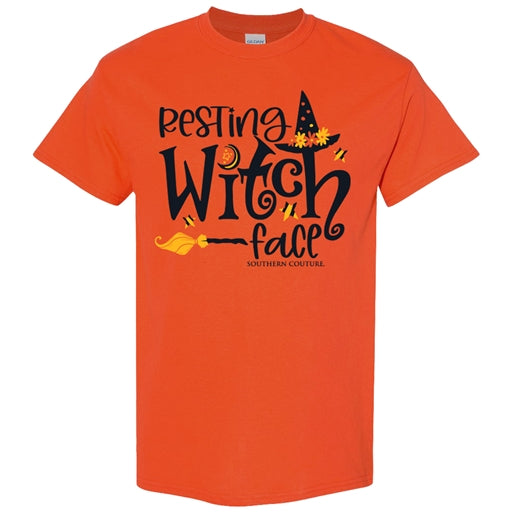 Resting Witch Face Front Graphic Tee
