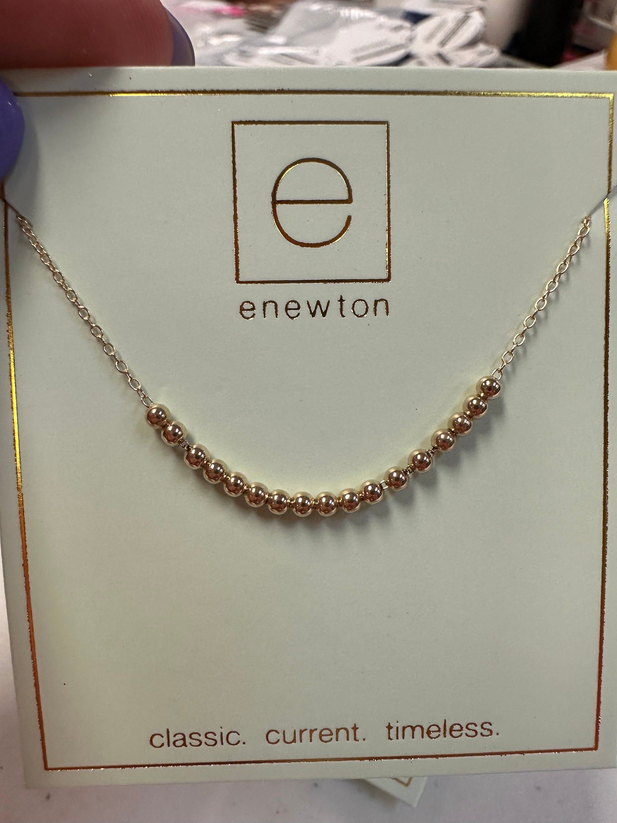 Enewton 16" Necklace Gold - Classic Beaded Bliss 2.5mm Gold