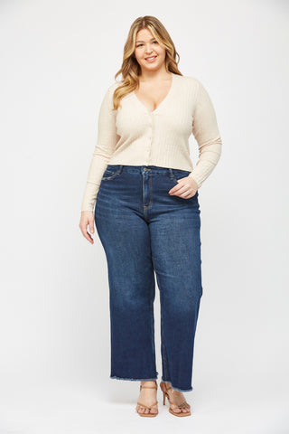 Mica Denim Festival Stretch HR Wide Leg Jean