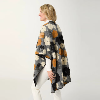 Flores Wrap-Grey/Ginger/Cream