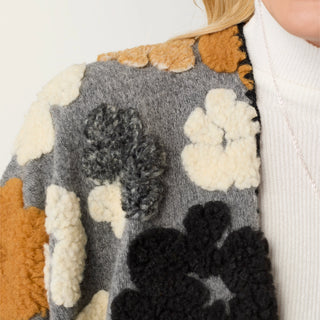 Flores Wrap-Grey/Ginger/Cream