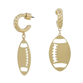 Football Huggie Earring