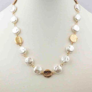 Freshwater Pearl & Gold Necklace