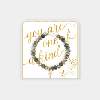 Green Turquoise You Are One Of A Kind Bracelet