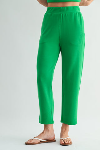 Laguna Soft Cropped Pants Green Pop