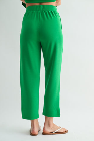 Laguna Soft Cropped Pants Green Pop