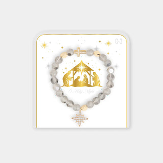 Grey/Gold O Holy Night Bracelet