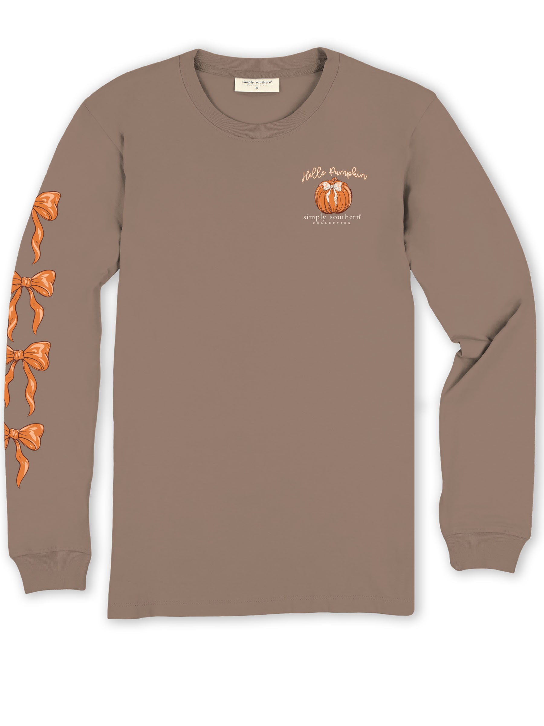 Simply Southern LS Hello Pumpkin Army Tee