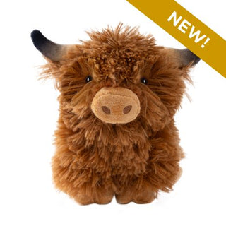 Highland Cow Plush Dog Toy