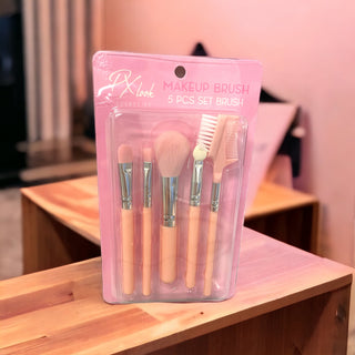 5 Piece Makeup Brush Set