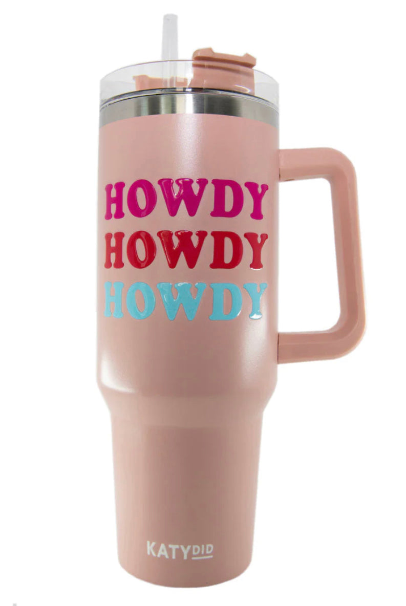 Howdy Western 40oz Tumbler With Handle