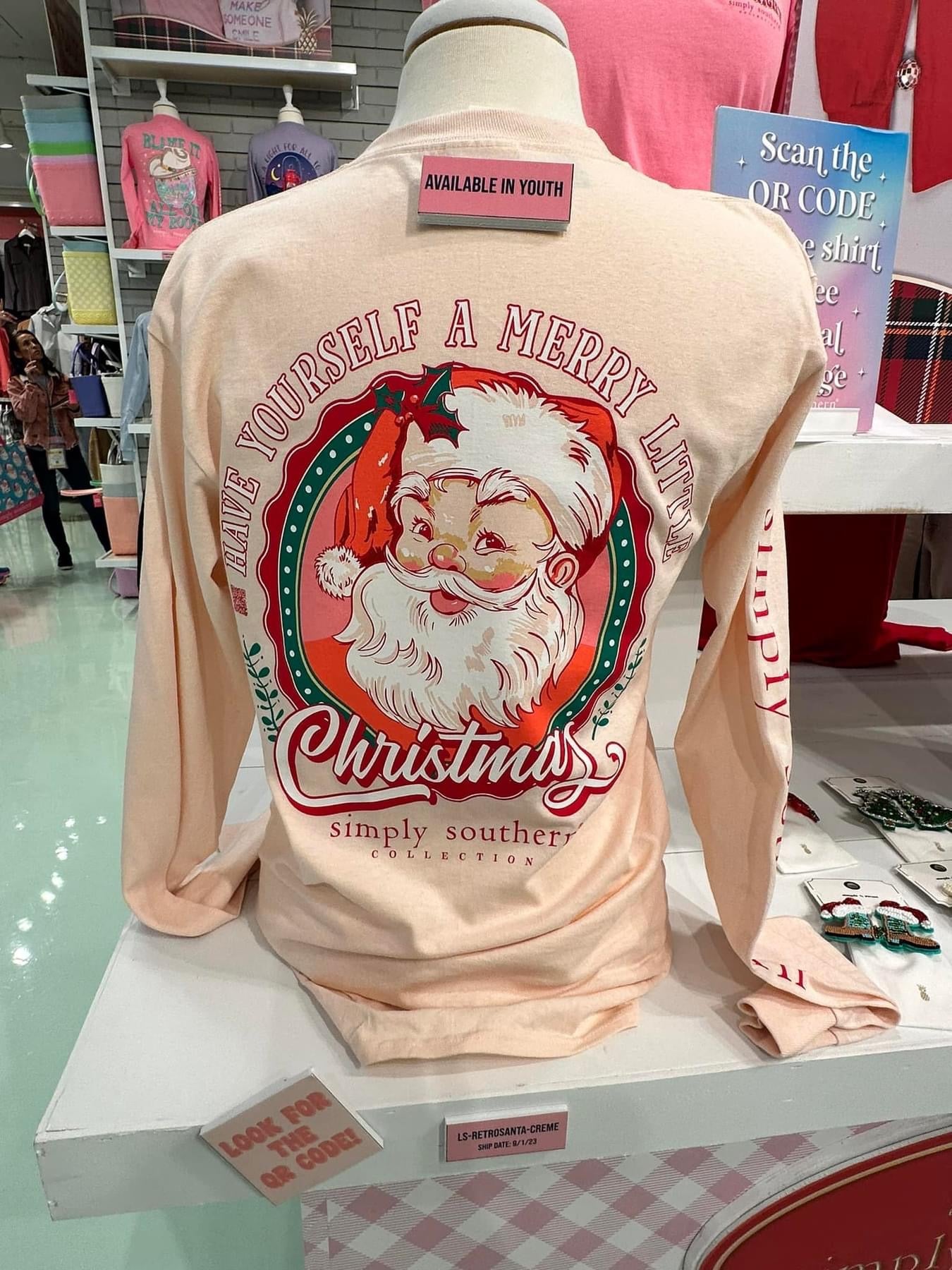 Simply Southern LS Cream Have Yourself A Merry Christmas Tee (September ETA)