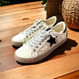 Paula Bone Canvas Sneakers