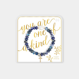 Lapis Blue You Are One Of A Kind Bracelet