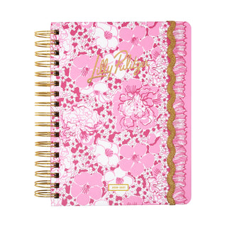 Lilly Pulitzer Large Agenda: Conch Shell Pink Burst of Joy 2026/2027