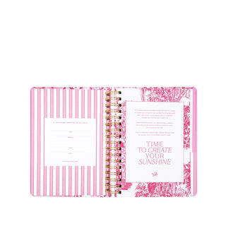 Lilly Pulitzer Large Agenda: Conch Shell Pink Burst of Joy 2026/2027