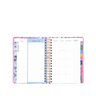 Lilly Pulitzer Large Agenda: Conch Shell Pink Burst of Joy 2026/2027