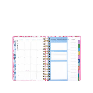 Lilly Pulitzer Large Agenda: Conch Shell Pink Burst of Joy 2026/2027