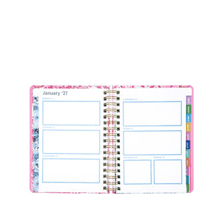 Lilly Pulitzer Large Agenda: Conch Shell Pink Burst of Joy 2026/2027