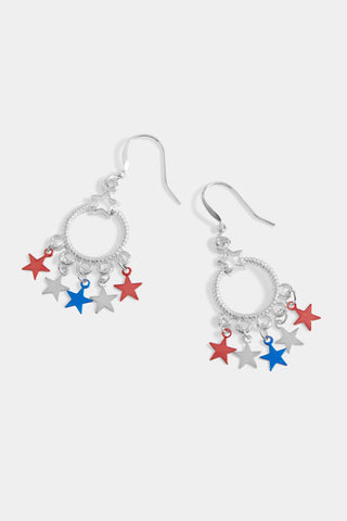 Liberty Stars Hoop Earrings