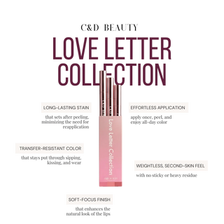 C&D Beauty Love Letter Collection Peel-Off Stain Trio