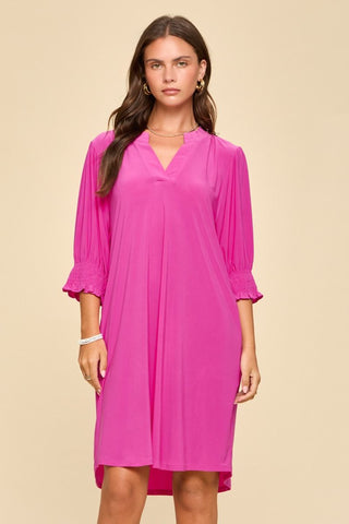 Dear Scarlett Lizzy Petal Smocked Sleeve Dress