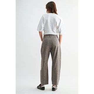 Mica Denim High Rise Straight Tummy Tuck Ankle Barrel Jeans