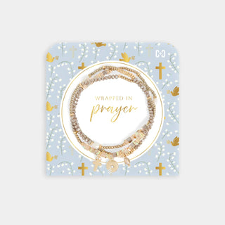 Neutral Wrapped In Prayer Bracelet