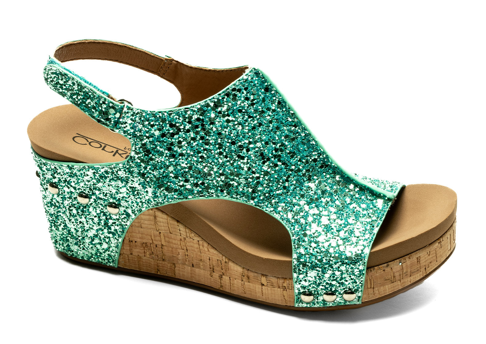Corkys Carley Turquoise Glitter