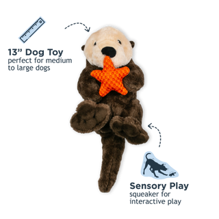 Rope Body Otter Dog Toy