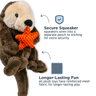 Rope Body Otter Dog Toy