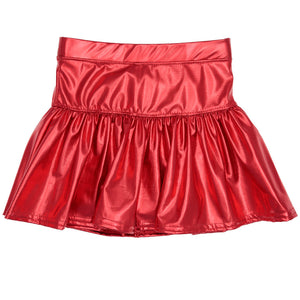 Girls Metallic Gathered Skort  Size Up