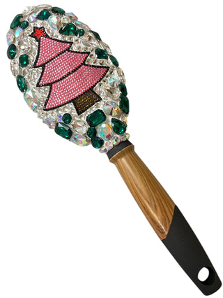 Blingy Pink Tree Hair Brush