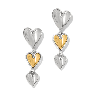 Brighton Cascade Heart Trio Post Earrings