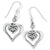 Alcazar Duet Heart French Wire Earring