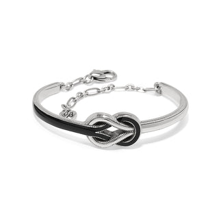 Brighton Interlok Harmony Black Bar Bracelet