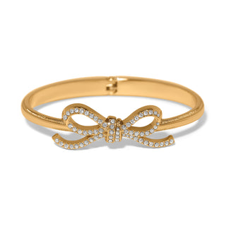 Brighton Illumina Bow Gold Hinge Bangle