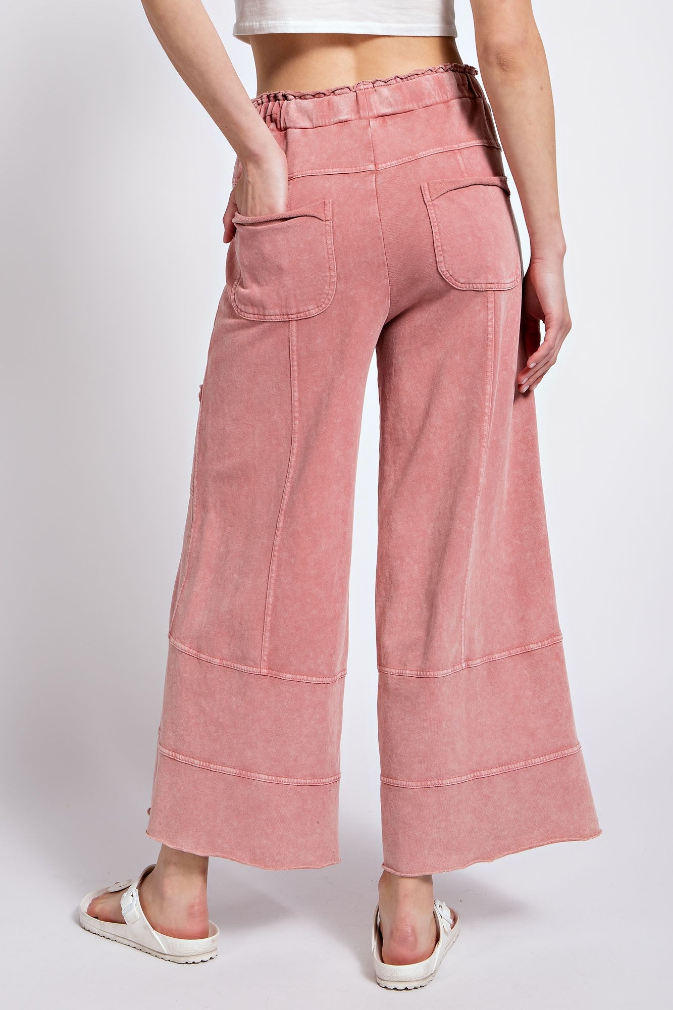 Take A Break Mineral Wash Terry Knit Pant