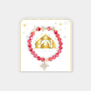 Red/Gold O Holy Night Bracelet