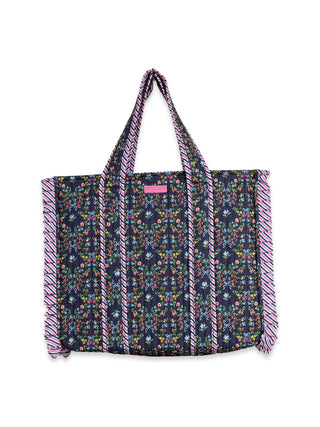 Simply Southern Quilted Tote Ribbon Floral